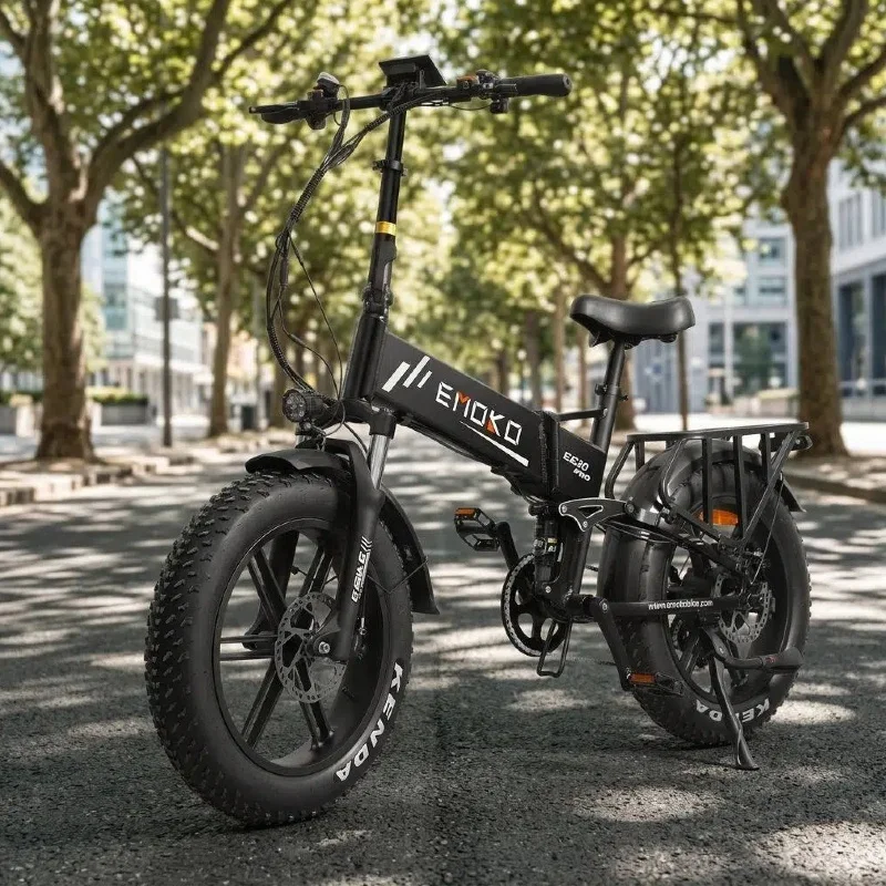 Electric Bike EC20 1000W Motor 48V18AH Battery Hydraulic Brake Mountain E-Bike 20 Inch Tire All-Terrain Off-Road Electric Bicycl image 4