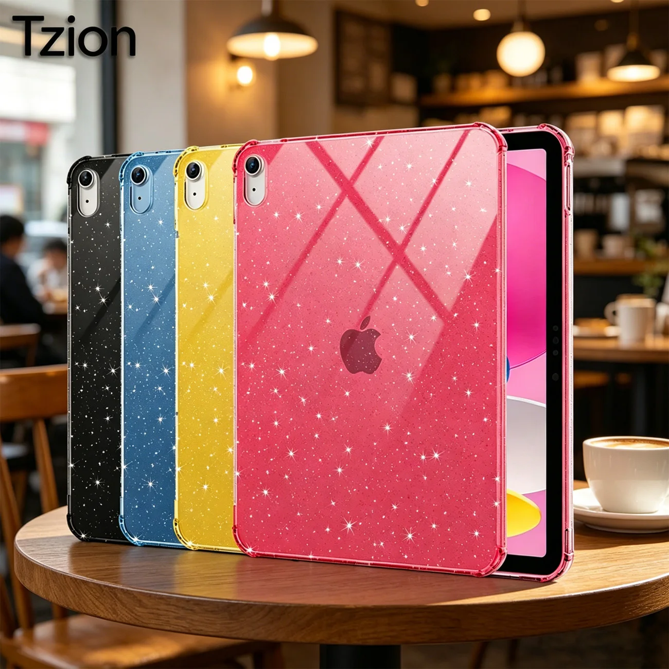 Glitter Case for iPad A16 11th Gen 2025 11-inch/ 10th Gen, 2022 10.9 inch Protective Sparkly Crystal Transparent Cover with Slim