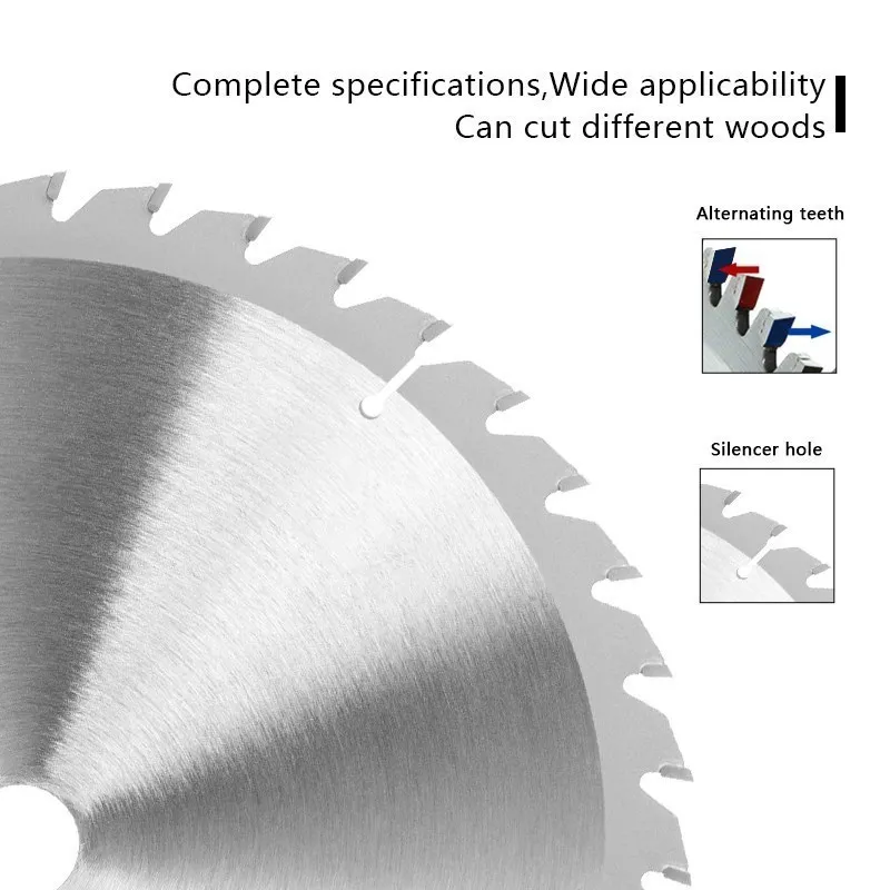 XLil1-Lame de Scie Circulaire TCT en Carbure, Disque de Coupe pour le Bois, 185/210/250mm, 60T/80T