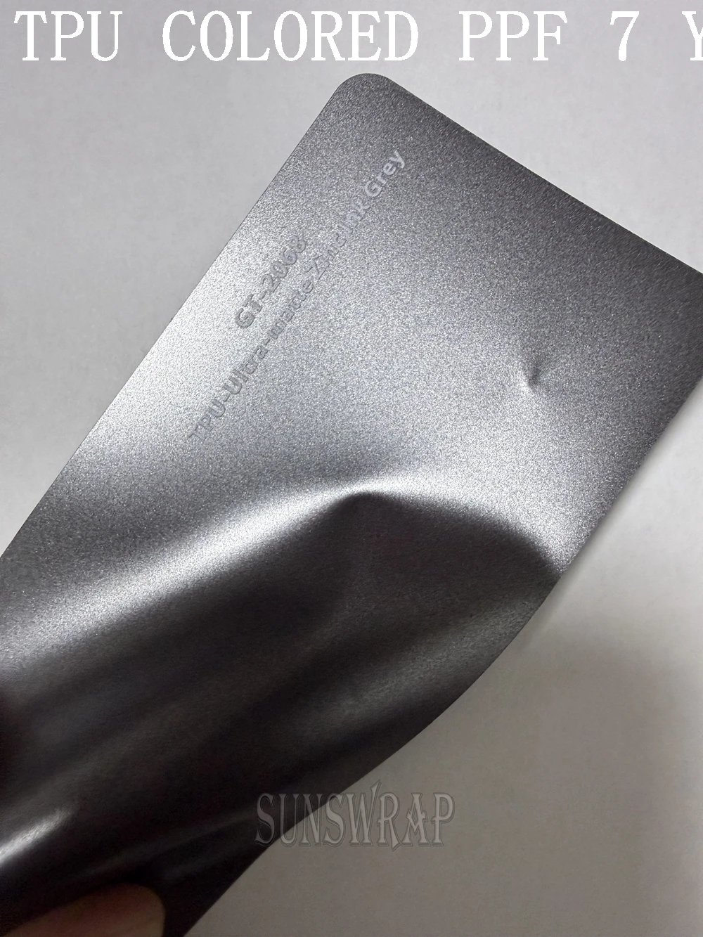 TPU Ultra Matte Zinc Ink Grey Color TPU Paint Protection Film Color PPF  Film Self-healing Anti-scratch Film 5x52ft/roll