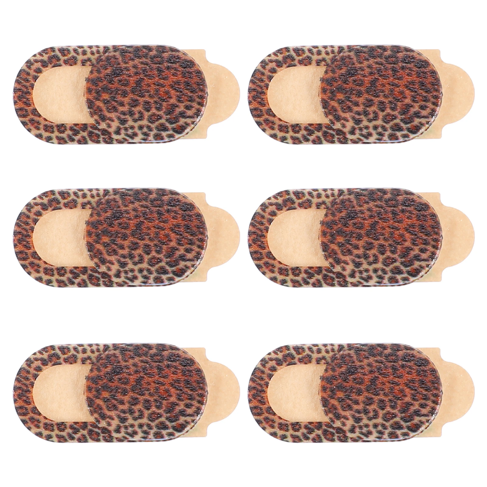 

6 Pcs Leopard Style Webcam Cover Covers Flat Laptop Protector Privacy