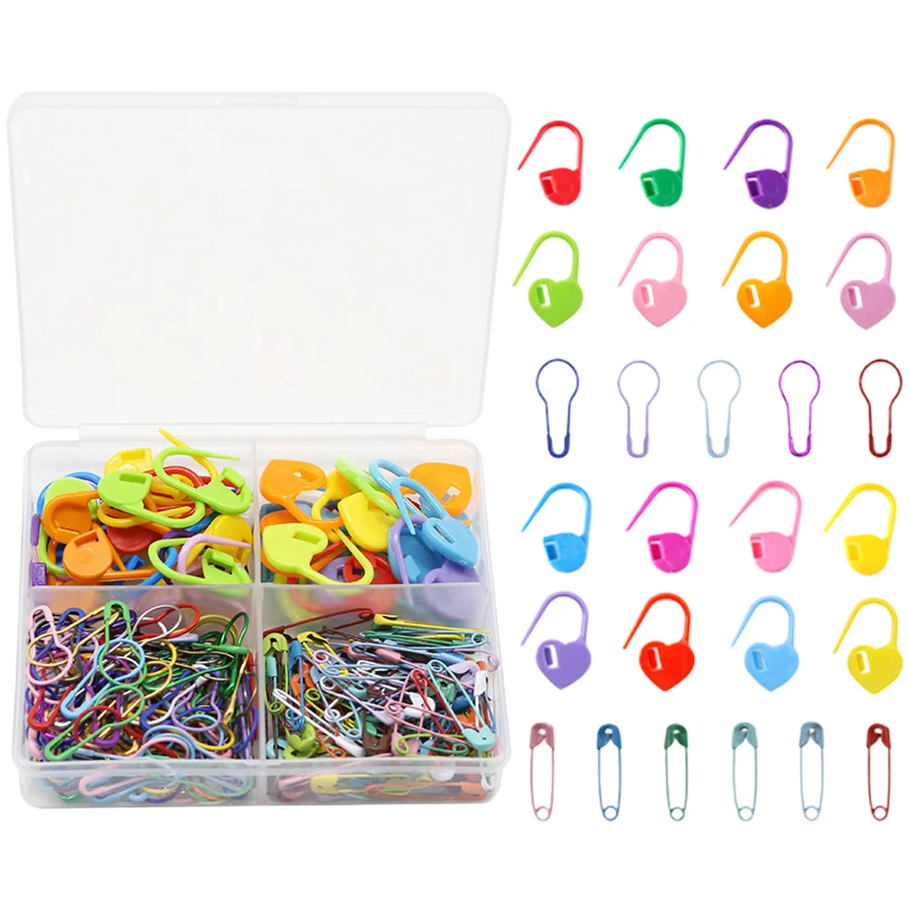 

1Set Stitch Markers for Crochet Smooth Colorful DIY Craft Rings Lightweight Knitting Auxiliary Tools for Weaving Embroidery