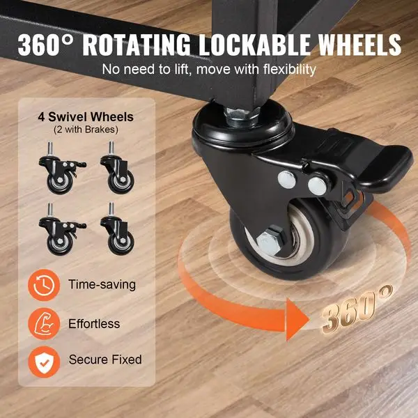 VEVOR 42-дюймовый сверхмощный ящик для собак, неразрушимый ящик для собак, 3-дверный сверхпрочный питомник для собак среднего и большого размера с замком