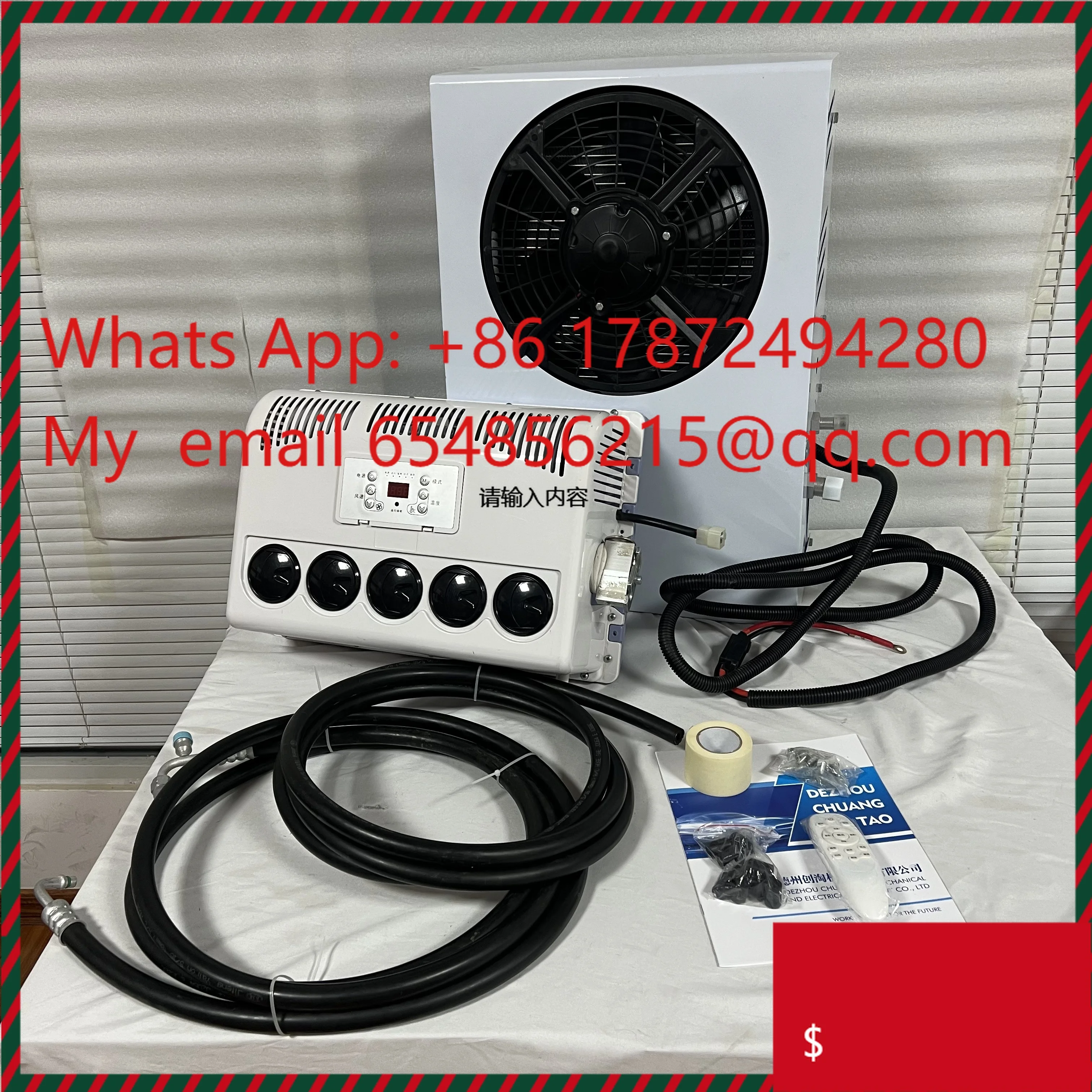Camping Truck Car Electric Conditioning Kit 12/24 Volt air Conditioner Electric Conditioning Complete accessories