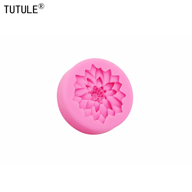 Limited Cake Decorating Tools The New Fondant Cake Mold Round Flower Shape Of Green Food-grade Liquid Chocolate Biscuit