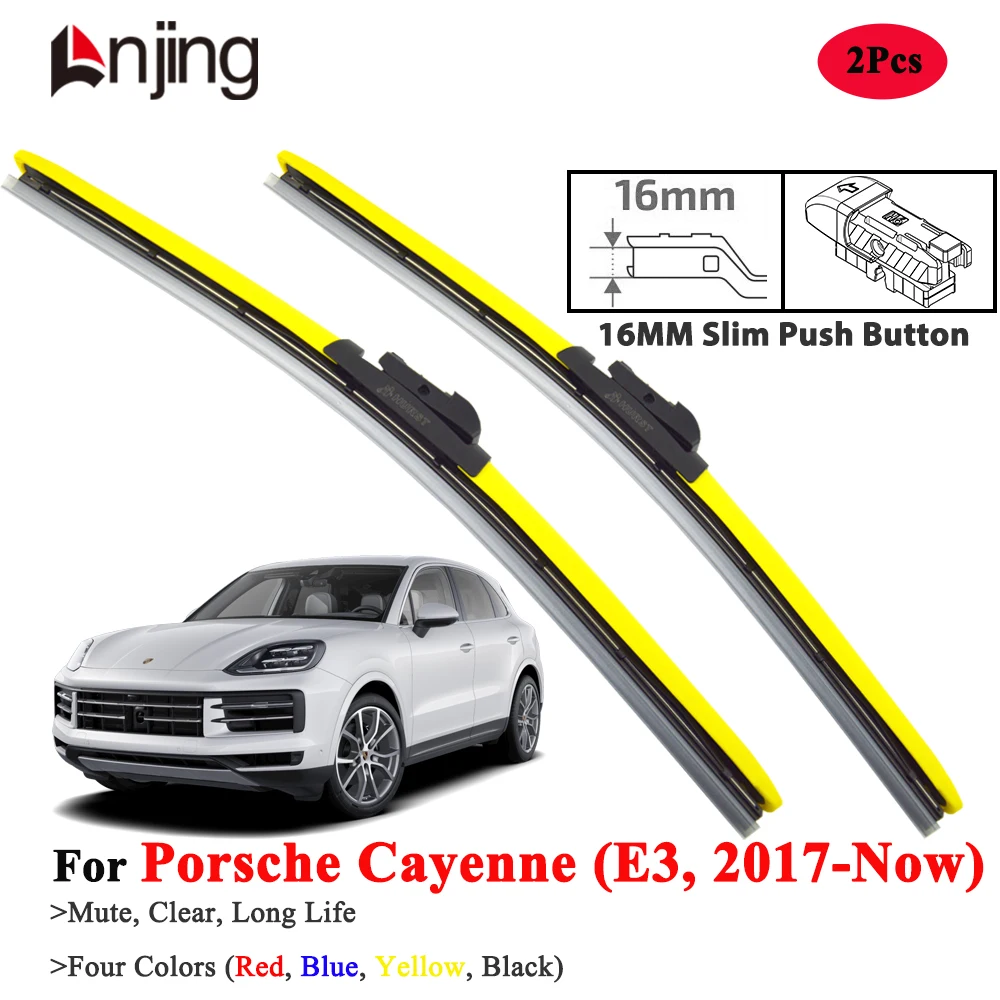 

LNJING Colorful Wiper Blades For Porsche Cayenne 9YA 9YB 2017-Now