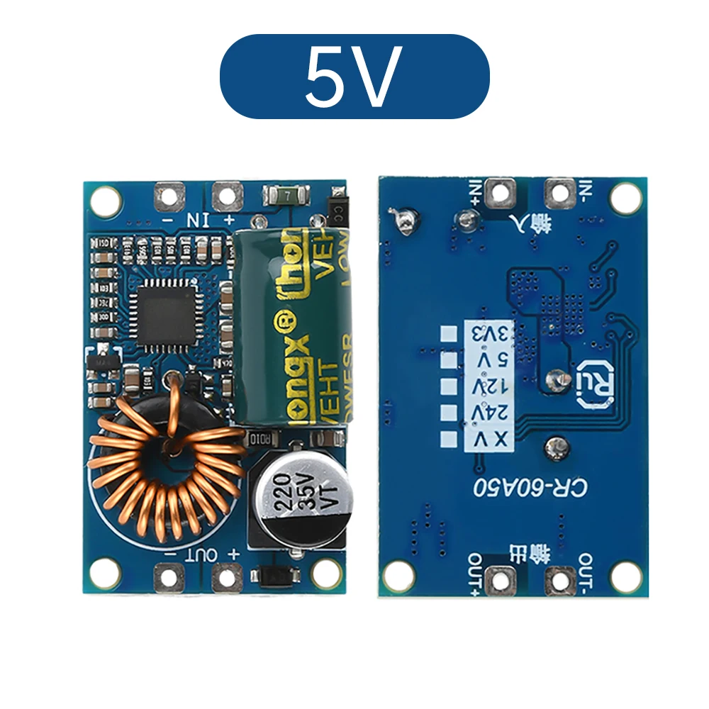 DC 12~60V To DC5/12V Buck Power Module Constant Voltage/Current Voltage Regulator Power Supply Board Fast Charging Module