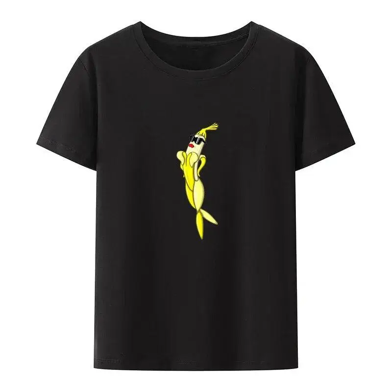 

Fun banana fruit cartoon women's tops tees leisure otaku comfortable blusa hipst