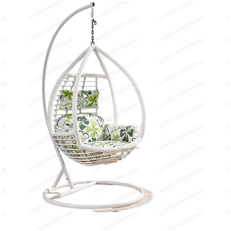 Balcony swing rattan nest hanging basket chair courtyard living room hotel villa hanging chair