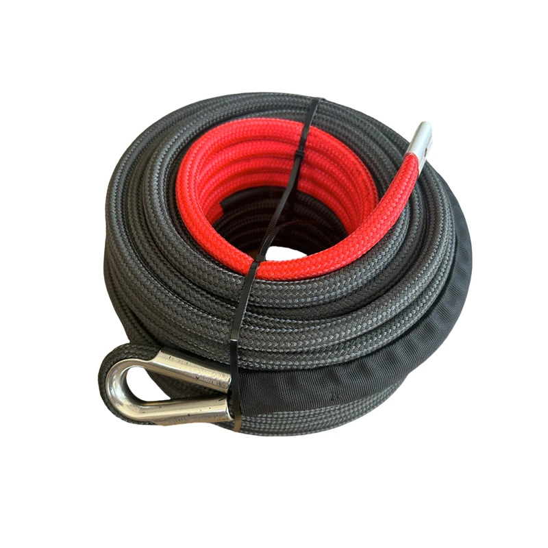 

4x4 offroad solid braided plasma winch rope for towing