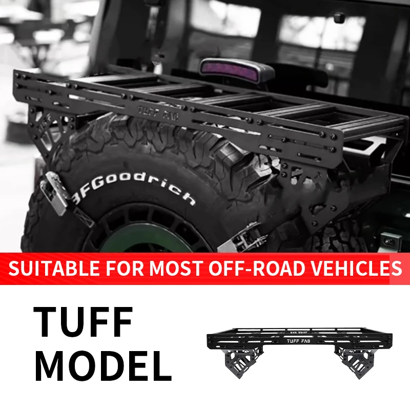 Spare tire rack storage rack multi-function luggage rack suitable for Wrangler Prado Prado Ford F-1500 Tank 300