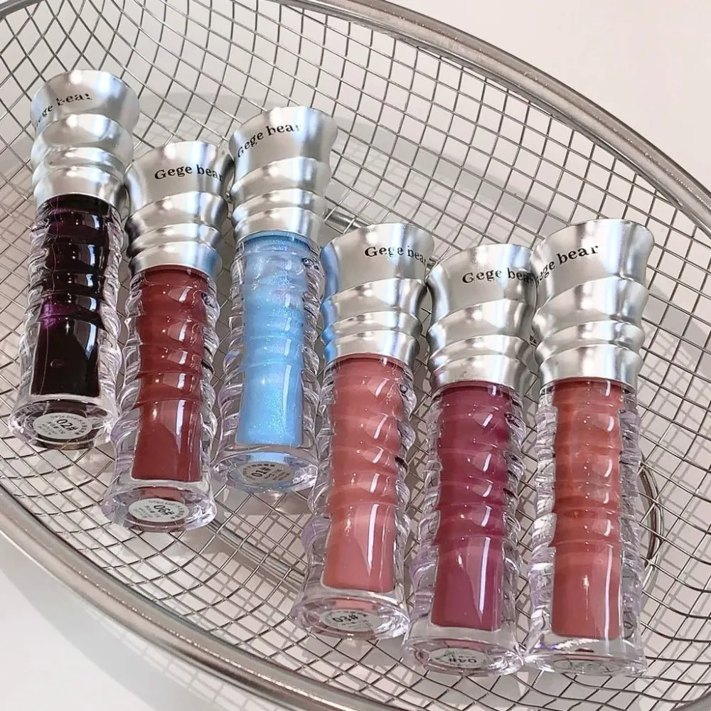 ลิปสติกหลากสีใหม่ ไม่ติดแก้ว กันน้ำ ลิปกลอสสีนู้ด ติดทนนาน สีสวยคมชัด แต่งหน้าสวย สำหรับฤดูใบไม้ร่วง/ฤดูหนาว