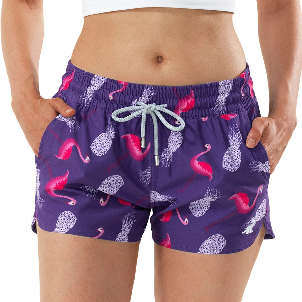 SURFCUZ pantaloncini da surf elasticizzati da donna Quick Dry surf costume da bagno costume da bagno estivo pantaloni da bagno Swim Beach Short for