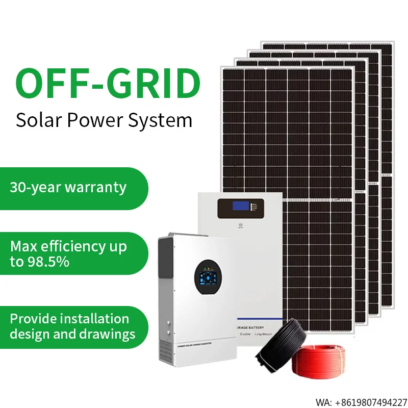 Bulk Wholesale 4.8KW Solar Energy System Off-Grid Power Solutions Discount Price Factory Direct One Stop Photovoltaic Set