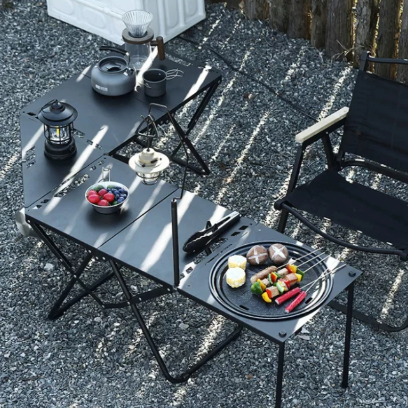 

Portable Camping Table Folding Beach Lightweight Folding Table Barbecue Card Tavolo Pieghevole Patio Furniture Outdoor Set
