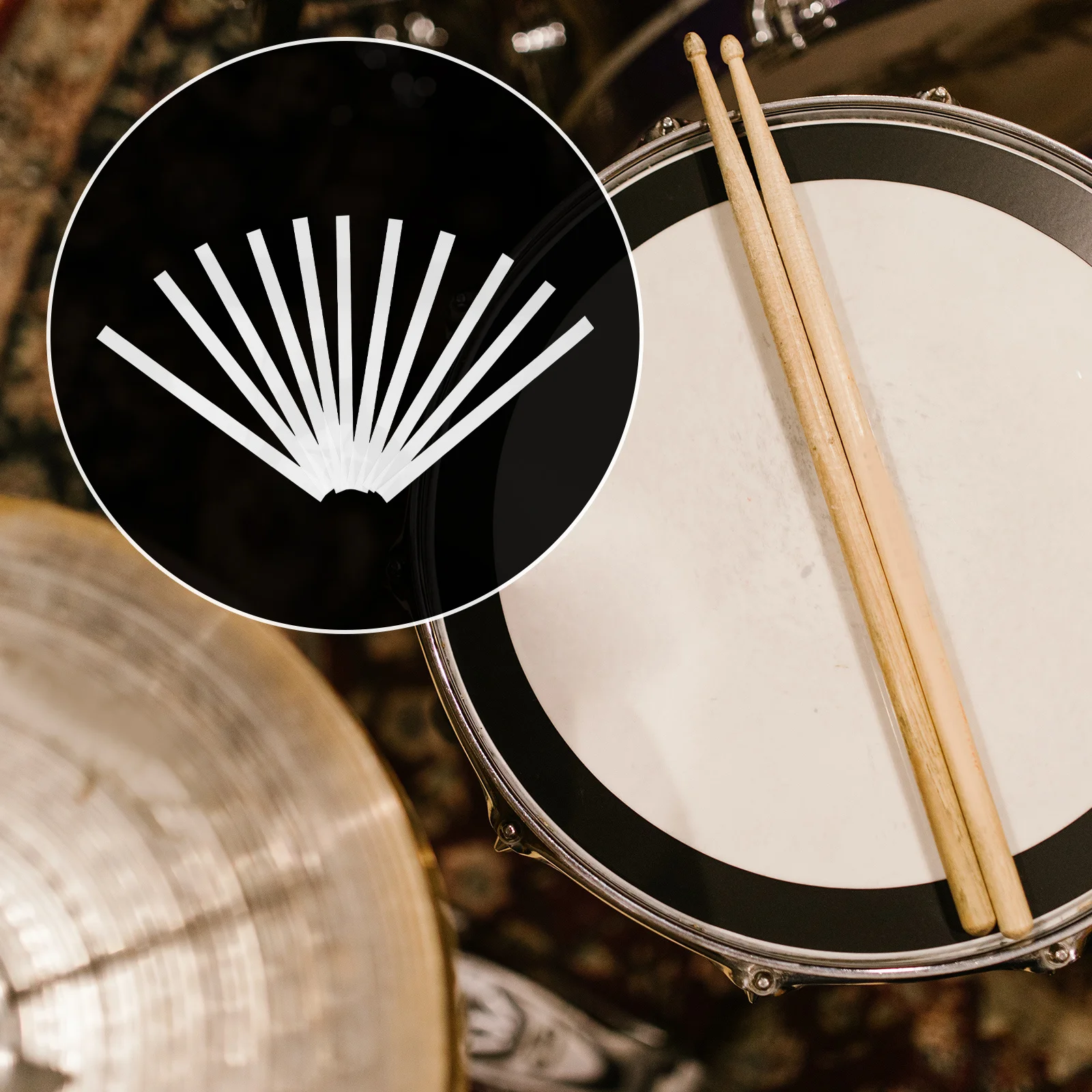 

20Pcs Snare Drum Wire Fixing Straps Superior Reliability Flexible Pet Material Long-Lasting Use Snare Drum Wire Straps