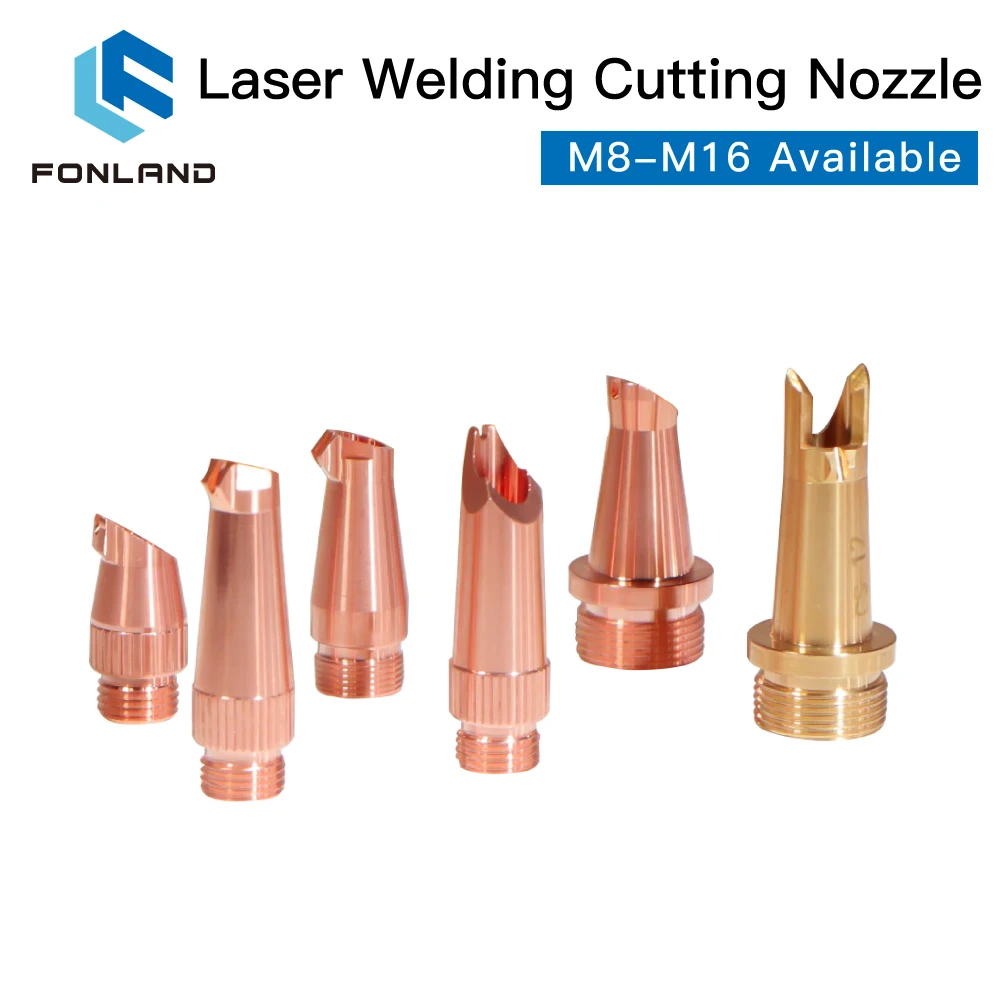 Foland Hand-held Laser Welding Cutting Nozzle M8 M10 M11 M16 Mount for 1064nm Laser Welding Machine Fast Shipping