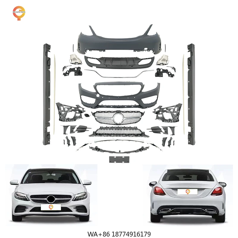 

Top Quality Price Modified Upgrade Parts Facelift C-class Sports W205 C63 Body Kit for C Classe 2019 2020