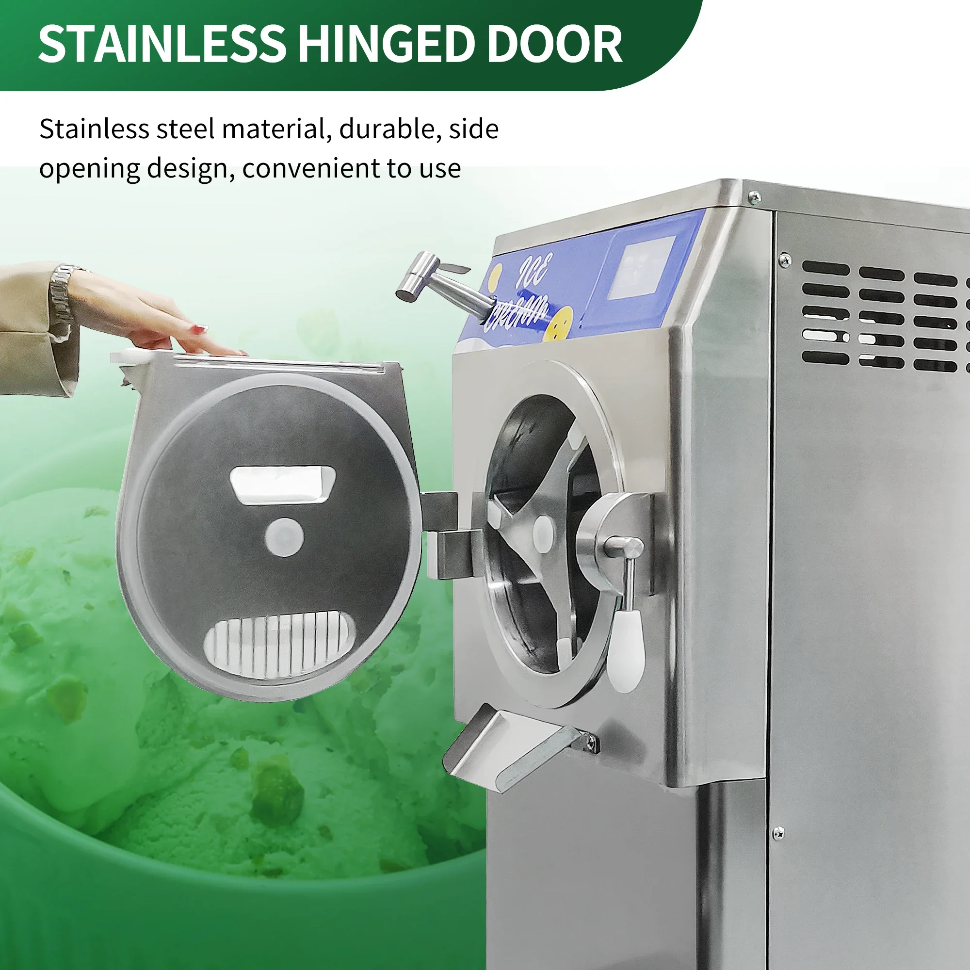 CHKJ  Commercial Hard Ice Cream Making Machine Automatic Stainless Steel Yogurt Ice Cream Machine Industrial Ice Cream Maker Mac