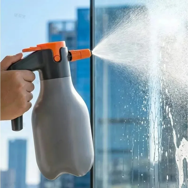 Portable 2L Electric Pressurized Sprinkler Handheld Atomization Can Multi Purpose Sprayer For Auto Clean Yard Irrigation