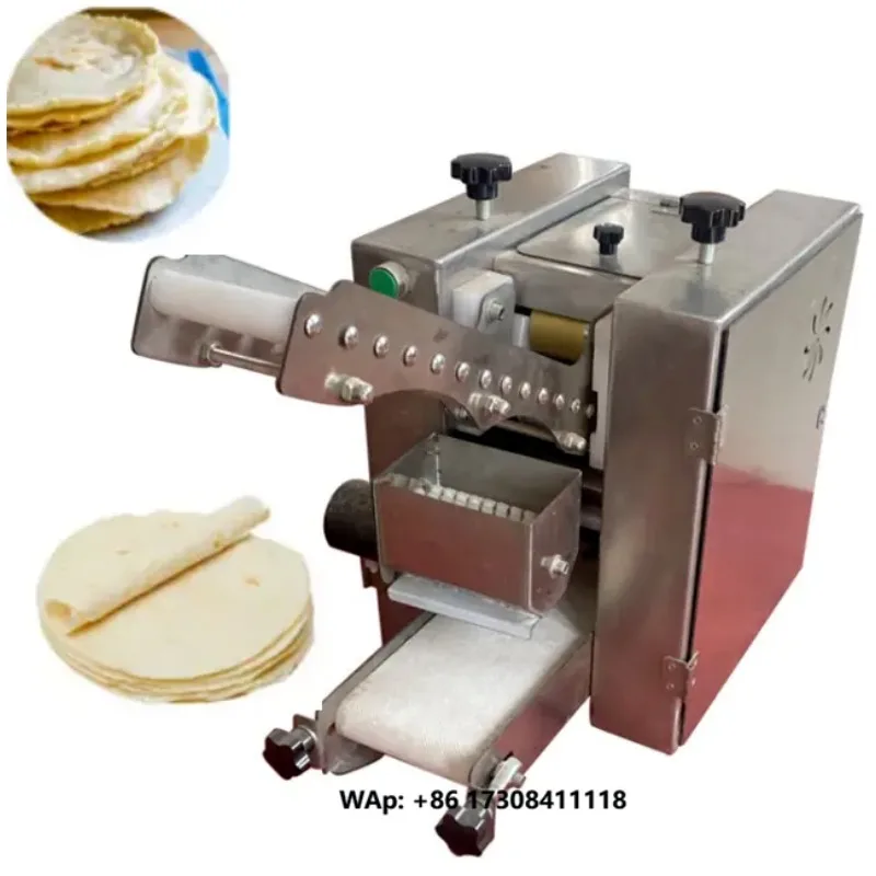 Automatic Dumpling Wrapper Making Machine Wonton  Maker  Tortilla Chapati Roti Making Machine