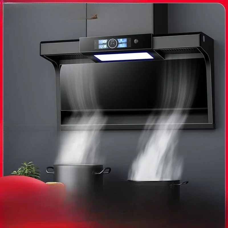 Rental house kitchen top side double range hood side suction