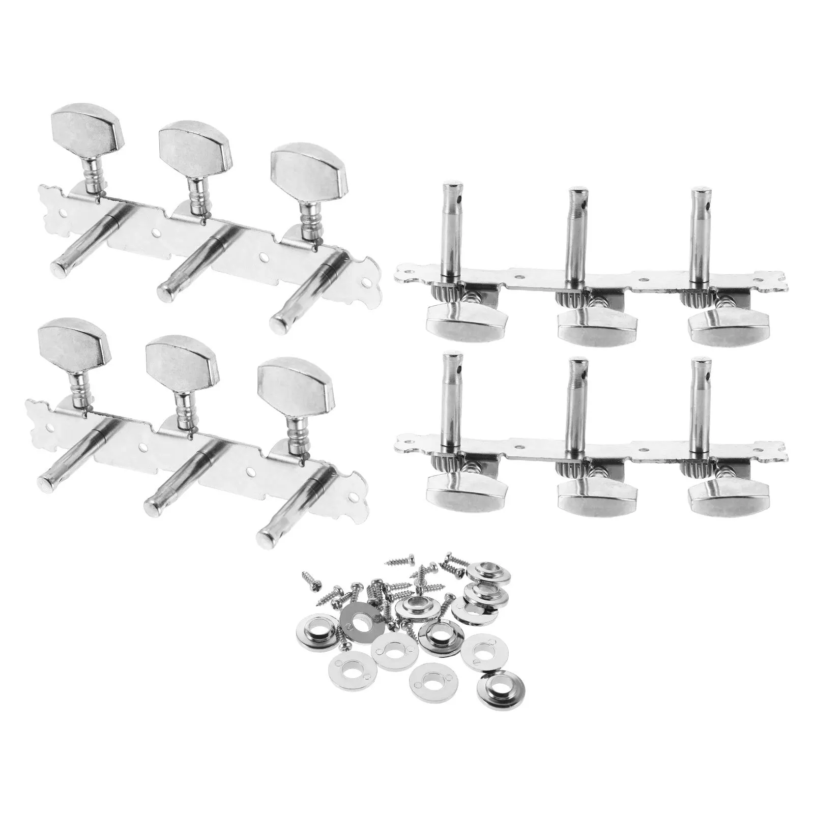 

2 set String Three-Position For Electric Stable Sound Easy Installation Guitar Tuning Pegs Metal String Guitar Tuning Pegs