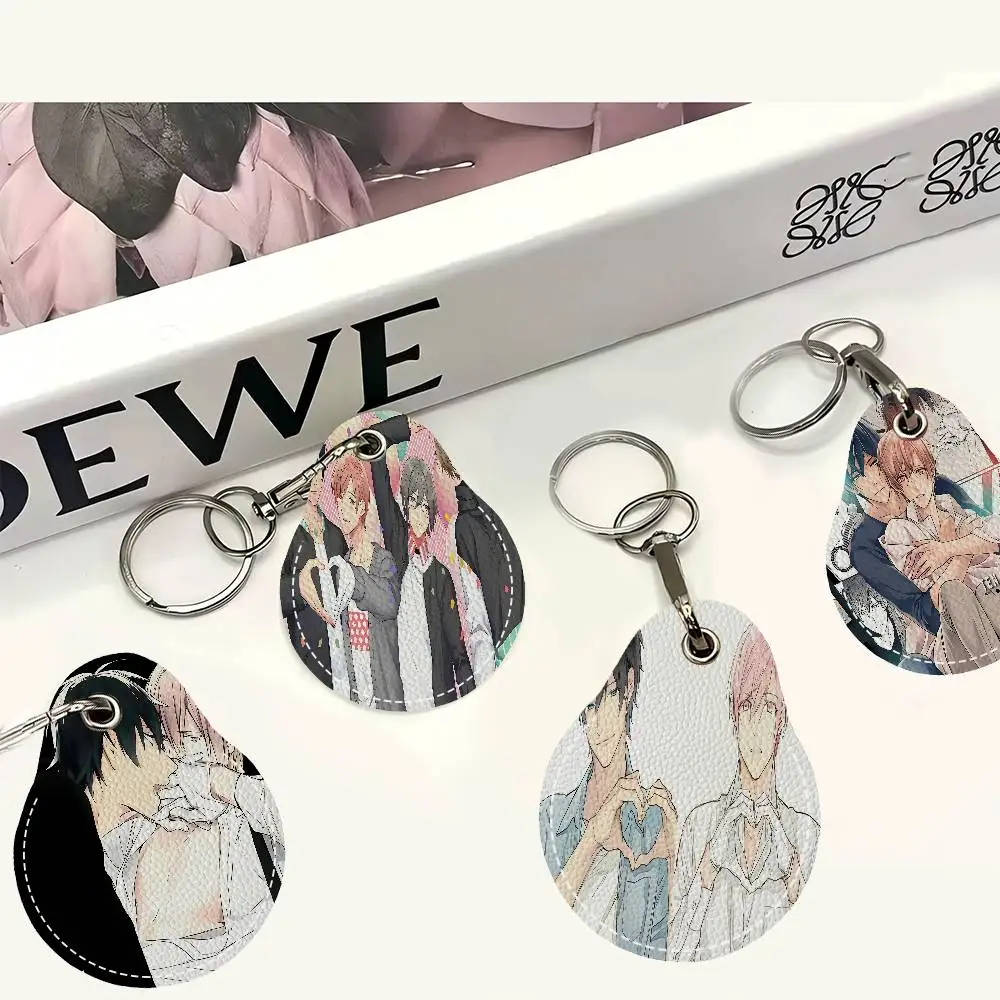 Anime T-Ten CountS Mini Water Drop Shape Community Access Card Holder Elevator Card Sensor Drop Card Protector Keychain