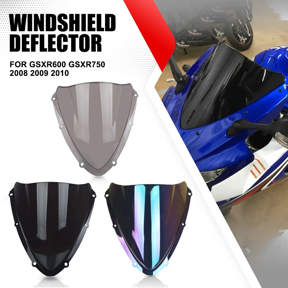 

FOR SUZUKI GSXR600 GSXR750 2008 2009 2010 Motorcycle WindScreen Wind Deflectors Double Bubble Windshield GSXR 600 750 K8 K9 K10