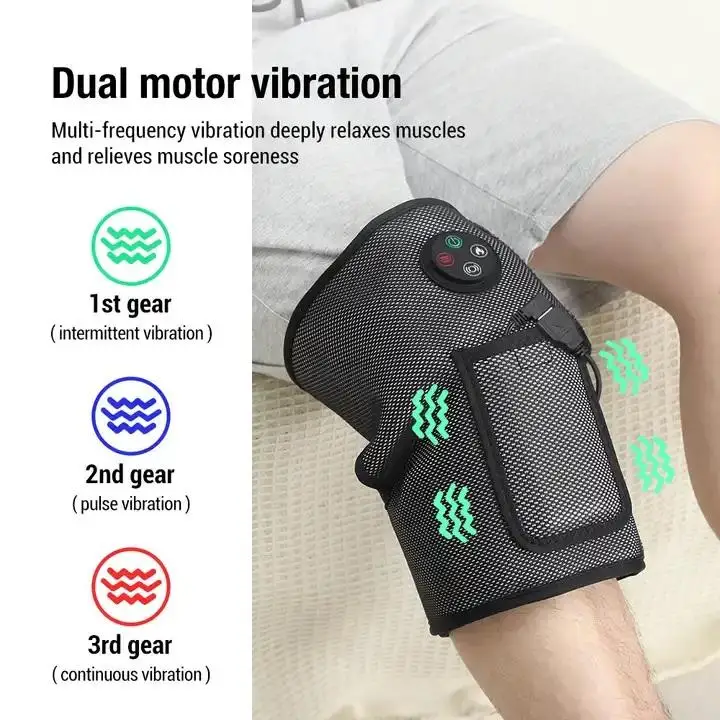 Electric Heating Vibration Air Pressure Arm Calf Massage Belt Hot Air Compression Vibrating Massager with Heat