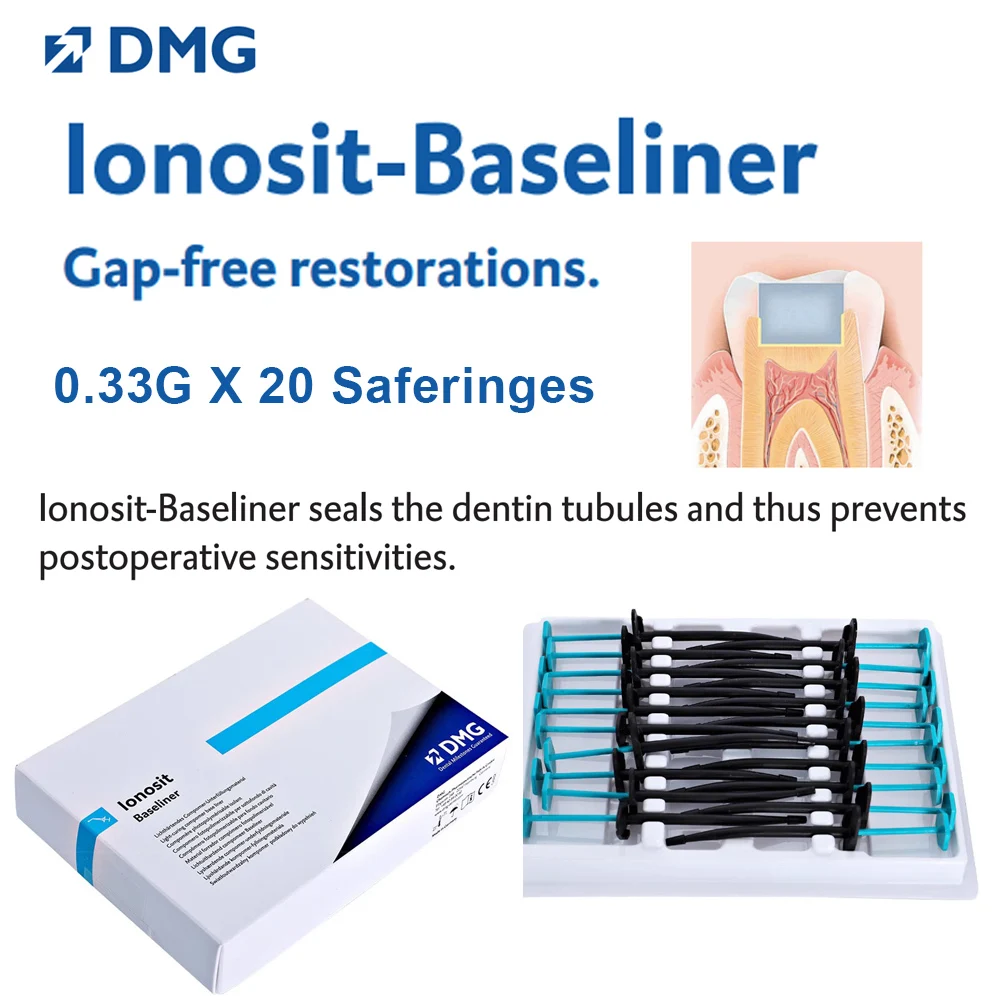 

Ionosit Dental Base Liner Material DMG Baseliner 0.33x20 Composite Restoration Under Filling Protection Dentistry Clinic Product