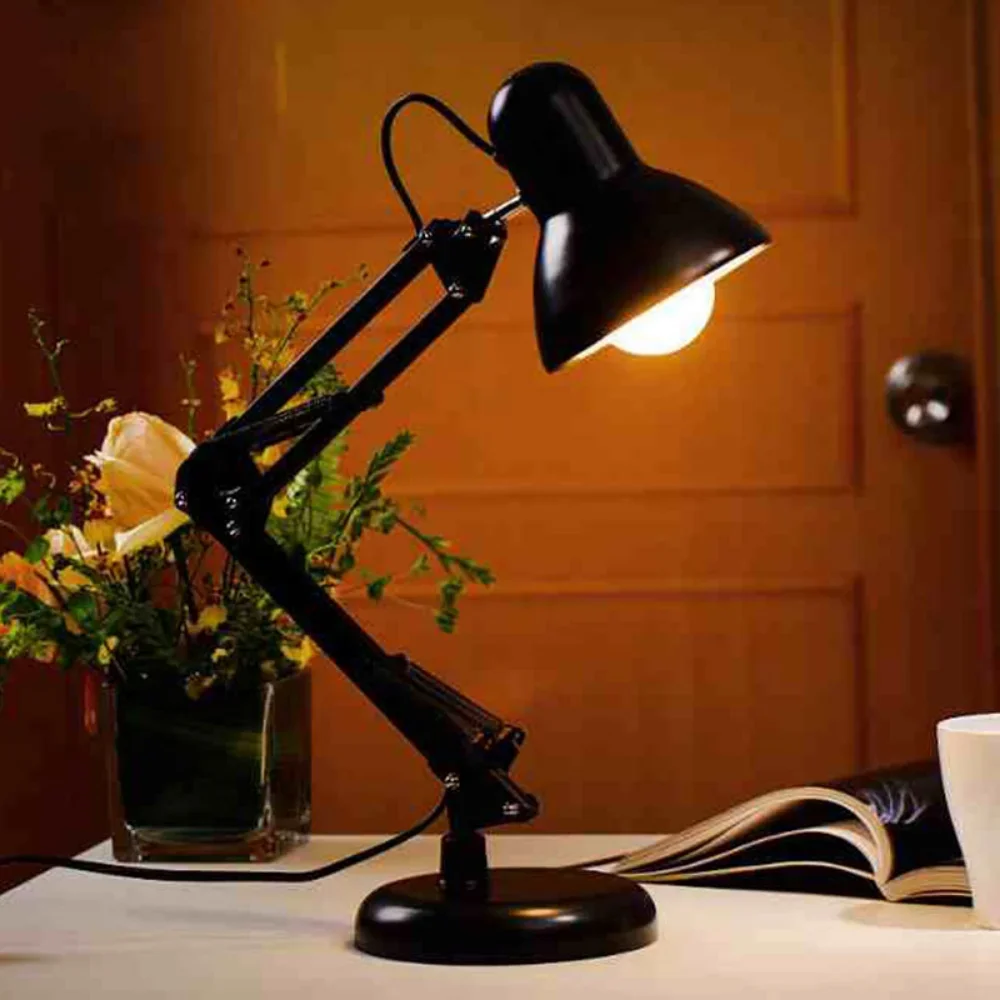 Led Desk Lamp Home Office Modern Table Lamp Metal Architect Adjustable Folding Reading Light Flexible