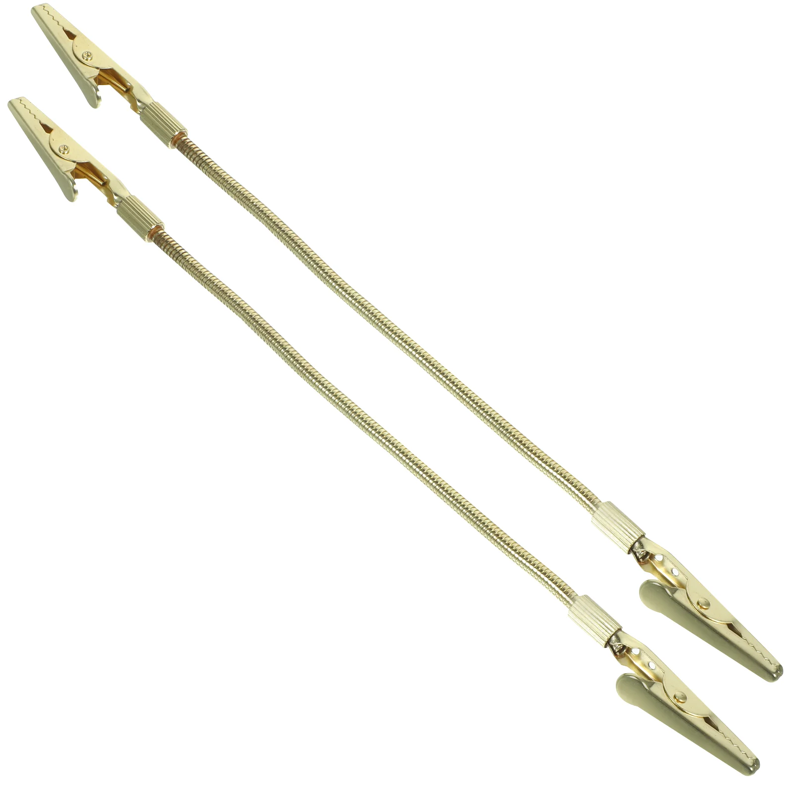 

2 Pcs Wall Picture Clips Wire Holders for Cords Bracket Alligator Clamps Photo DIY Stainless Steel Metal Individual