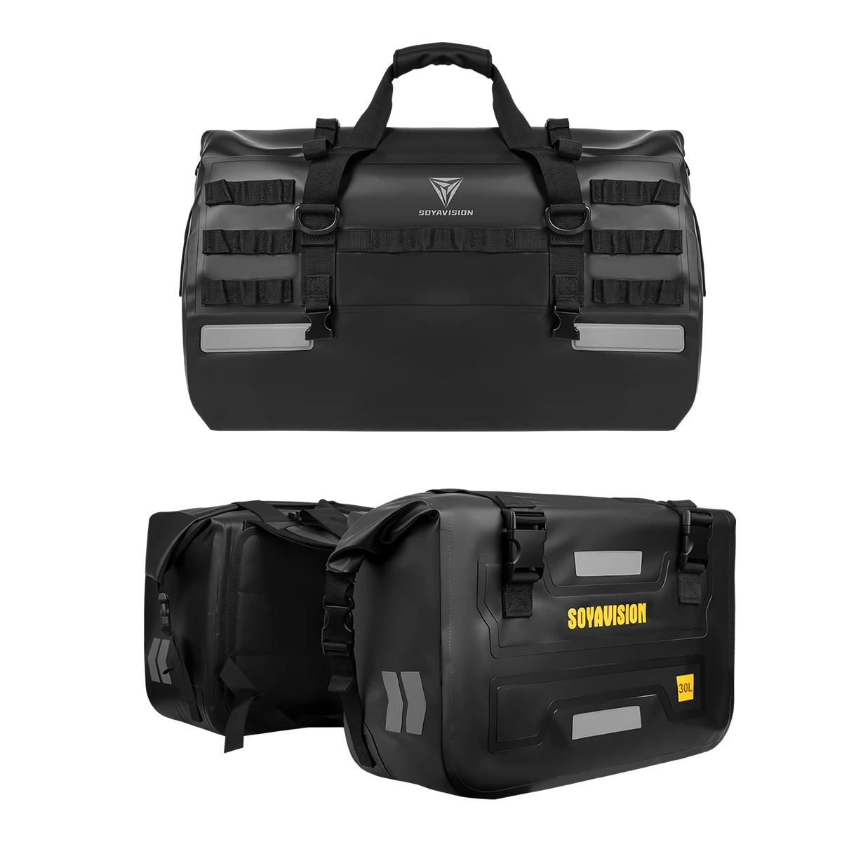 Motorcycle Saddle Bags 50L 60L 66L Waterproof Outdoor Motorcycle Luggage Side Bag for Sportster Softail Cruiser Motorcross Bag