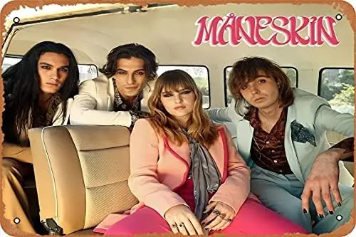 Maneskin Band in The car Poster Måneskin Poster 12