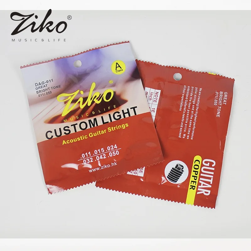 ZIKO Electric GuitarStrings Stainless Steel Strings 1-6Strings Popular Acoustic GuitarStrings Electric Guitar Accessories