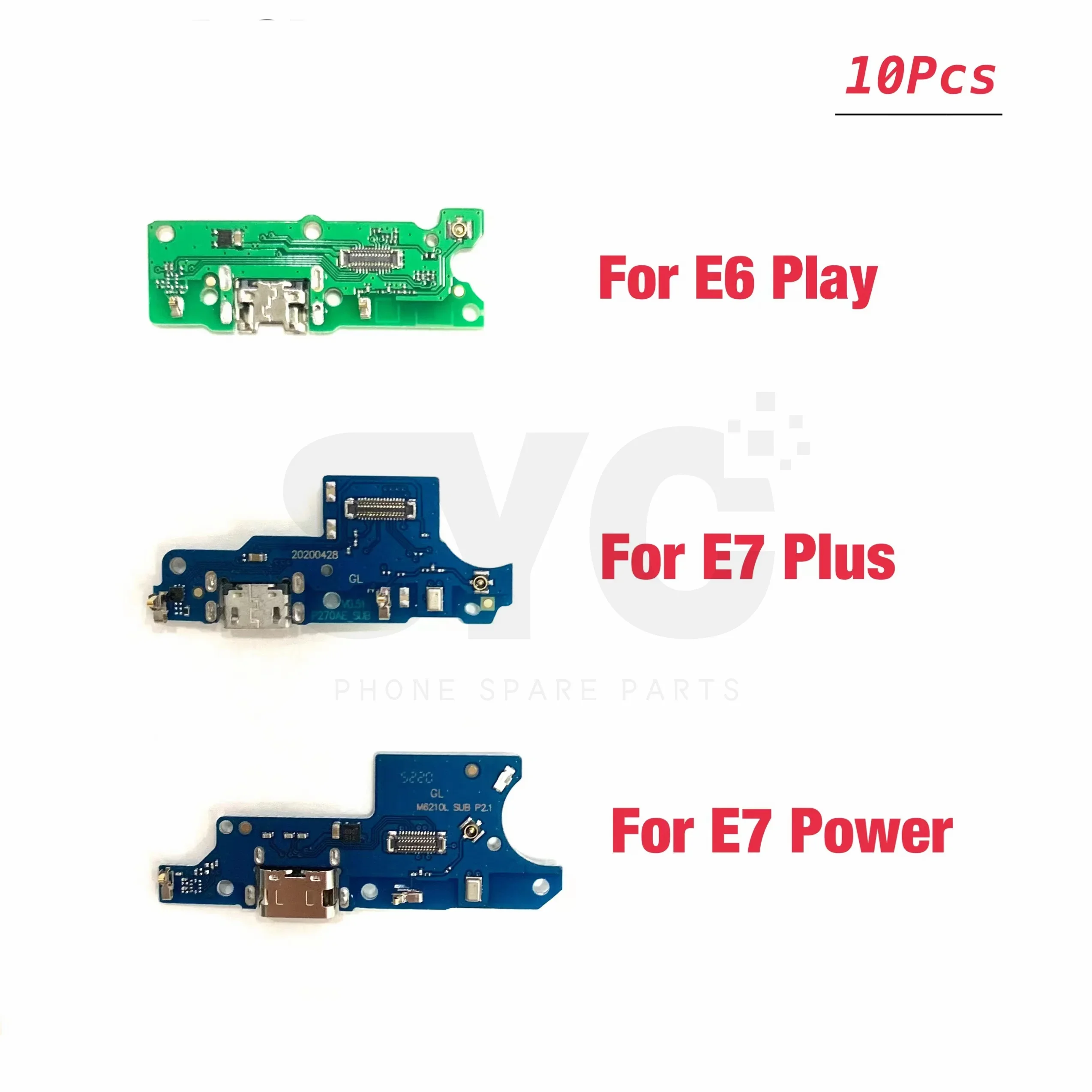 

10Pcs USB Charger Dock Connector Charging Port Microphone Flex Cable For Motorola Moto E6 E7 Play Plus Power