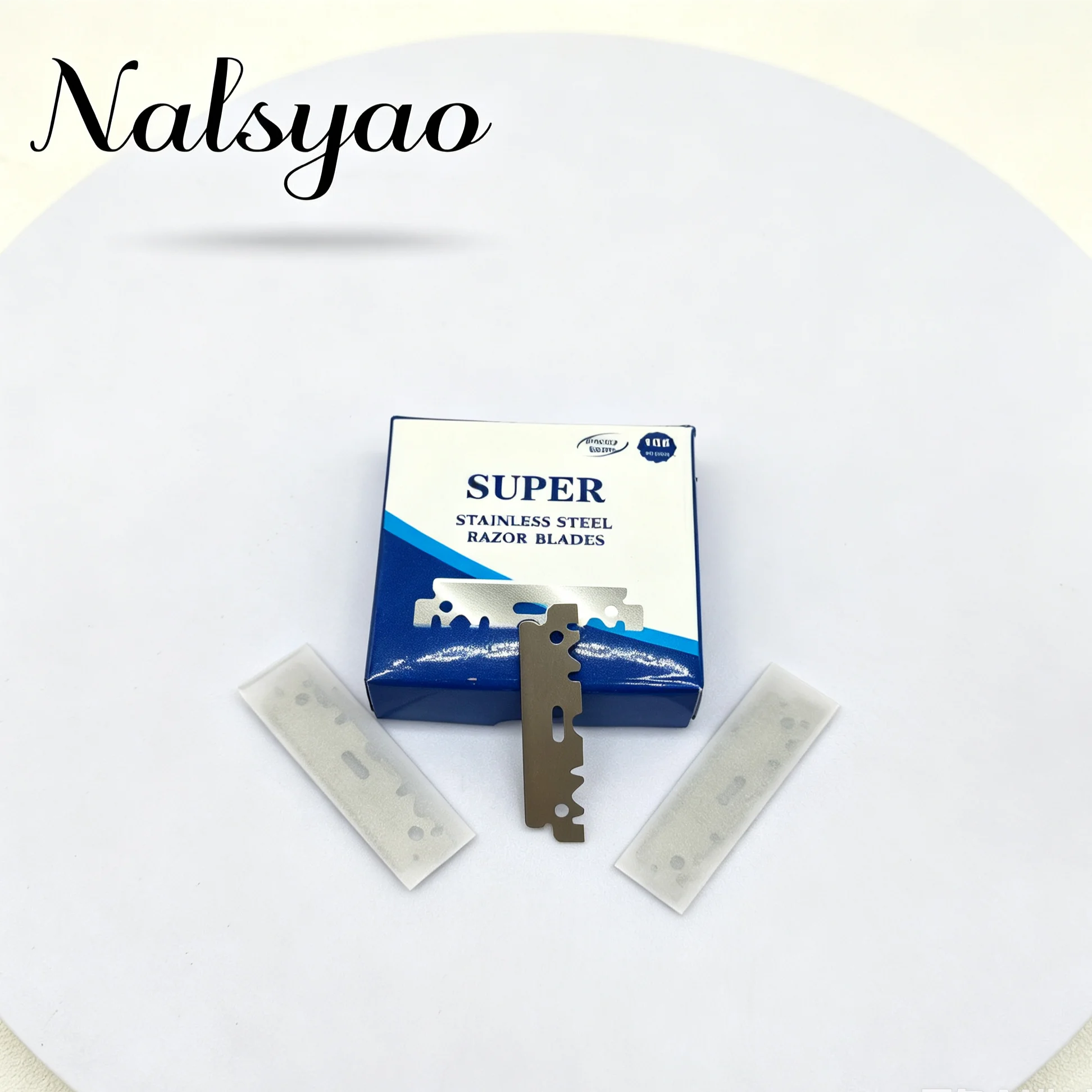 Barber Shaving Tools 10/100PCS Single-sided Razor Blade Stainless Steel Razor Blades Men Shaving Shaver Manual Razor Blade.