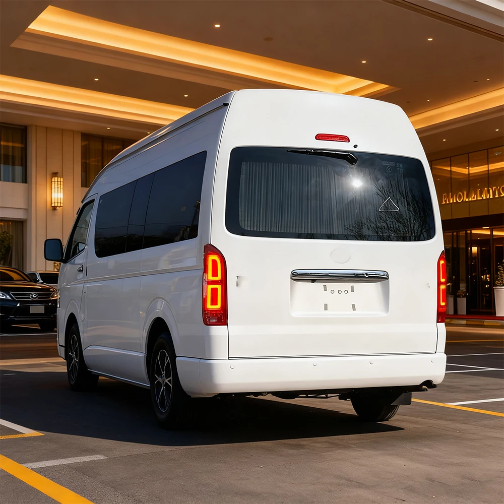 

Для Toyota Hiace 2005-2018 автоматические задние фонари в сборе, обновленный новый стиль, высокое качество, светодиодные задние фонари Plug and Play, автомобильные аксессуары