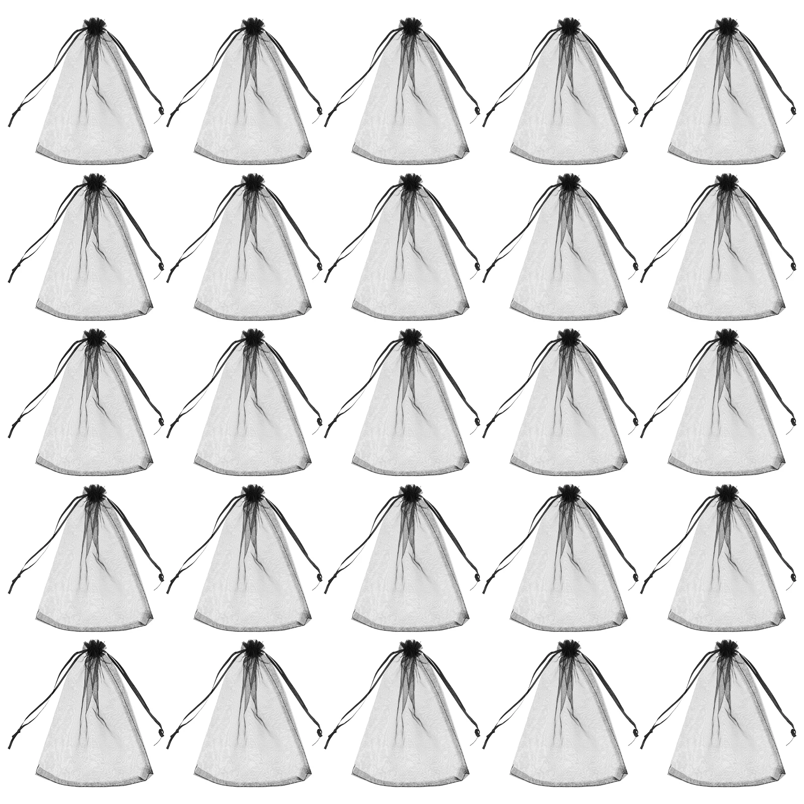 

100pcs Gift Bags Organza Small Drawstring Pouches for Jewelry Party Favor Wedding Valentine Sample Bags