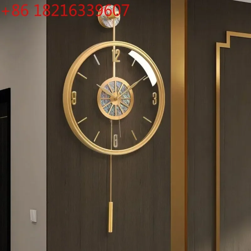 

TAO Alloy Case Modern Luxury Wall Clocks Living Room Aesthetic Silent Quartz Wall Clocks Nordic Creative Bedroom Home Decoration