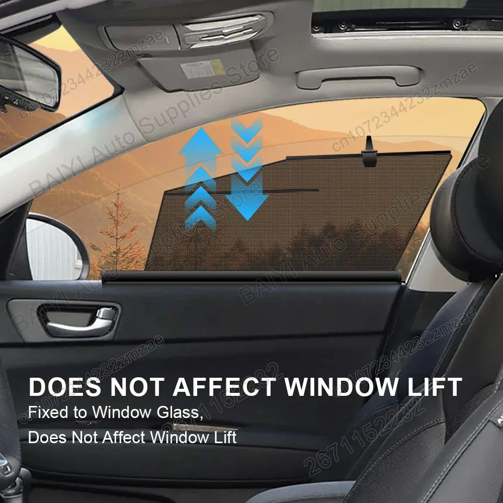 For Kia K5 Optima JF Car Sunshade Car Side Window Sunscreen Retractable Curtain Passenger Sunscreen Protection Auto Accessories