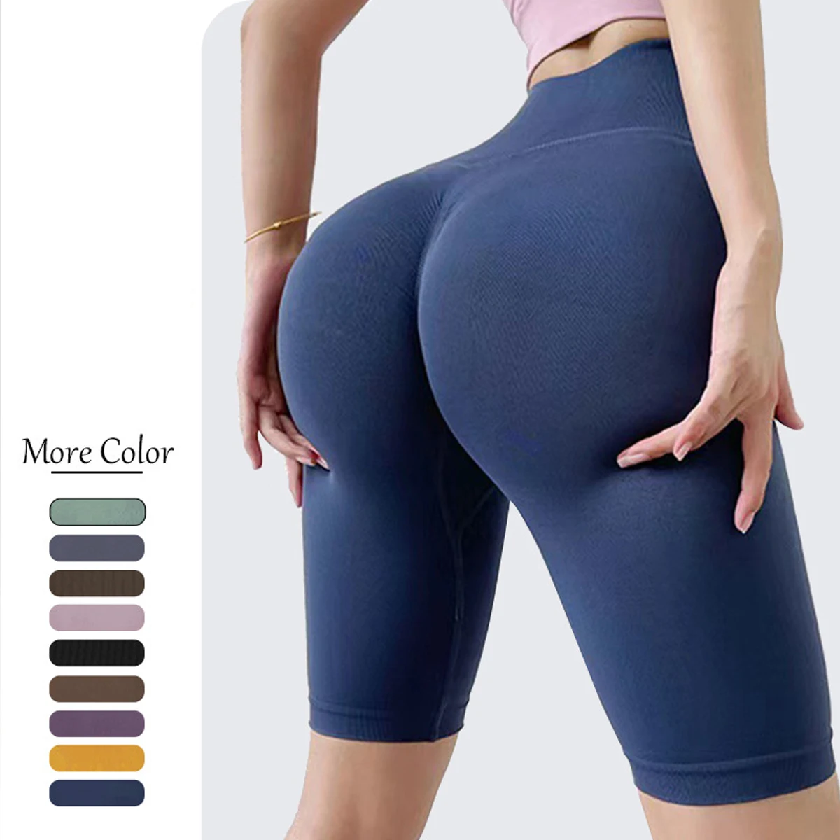 

New Women's Yoga Fitness Shorts - Tummy Control & Butt Lifting Workout Shorts for Optimal Performance