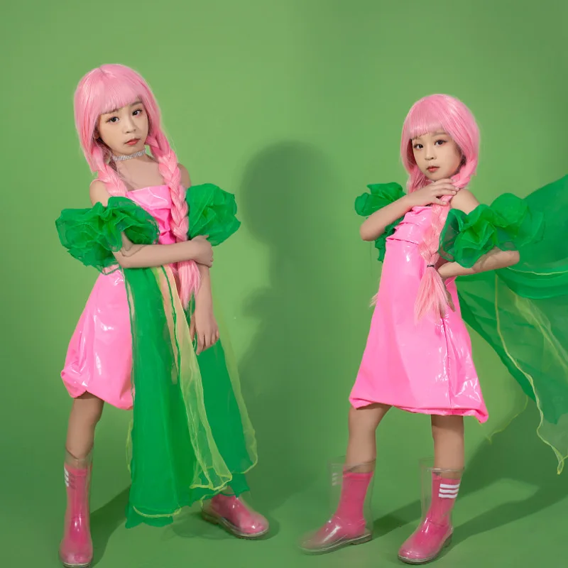 

Girls Dopamine Runway Model Catwalk Suit Pink Runway Catwalk Trendy Cool Macaron Trendy Suit Studio Candy Color Suit