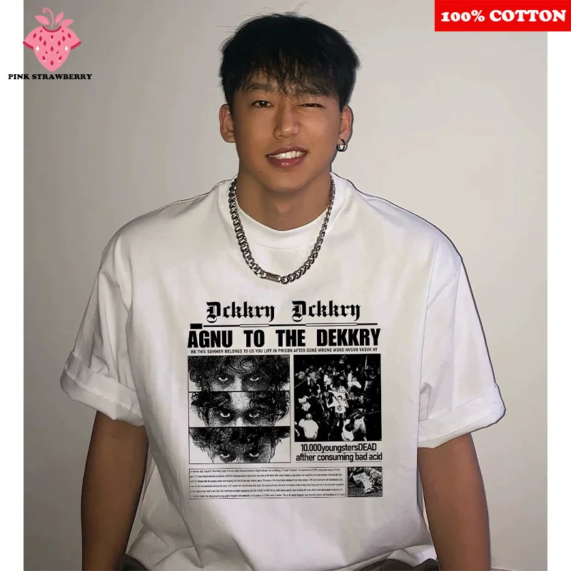 

Fashion Print T-shirt Men Summer 2025 New American 100% Cotton Short sleeve Loose Casual Streetwear T-shirt Y2k Top men clothing