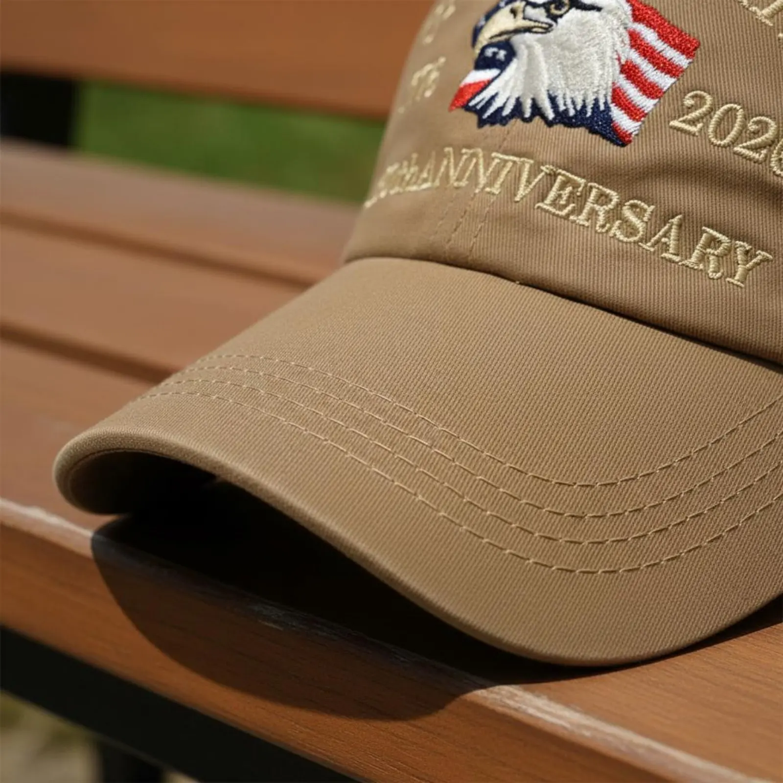 United States 250th Anniversary Hat Gender-Neutral Design Raptor Embroidered Cap Patriotic United States Flag Hat 100% Cotton
