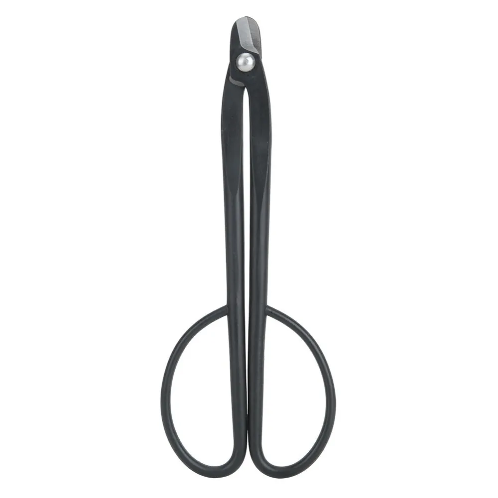 Durable Alloy Steel Pruning Shears Black Round Edge Garden Shears Concave Edge Ergonomic Handle Branch Cutter