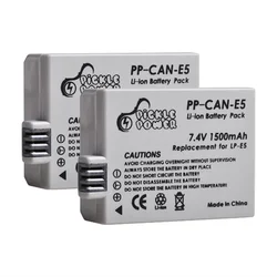 1500 mAh LP-E5 LPE5 LP E5 Battery and LED Dual Charger for Canon EOS 1000D 500D 450D Kiss X3 X2 F EOS Rebel XS XSi Rebel T1i
