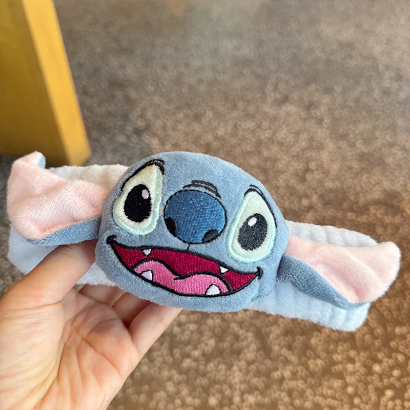 Miniso-Diadema para lavar la cara con lazo de cachorro azul de dibujos animados, máscara facial de lavado de felpa, diadema especial de dibujos animados