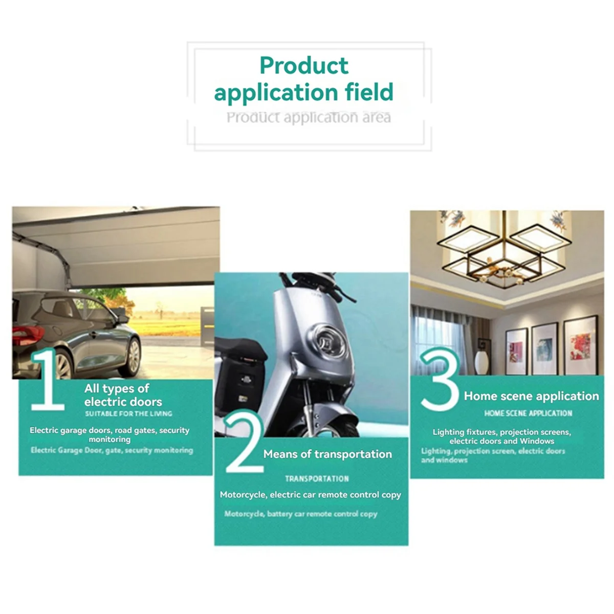 433Mhz Garage Door Remote Control Wireless Mini 4-Key Copy Clone Remote Control for Cars, Garage Doors 5PCS-Grocery